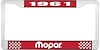 1961 Mopar License Plate Frame - Red - image 1