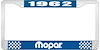 1962 Mopar License Plate Frame - Blue - image 1
