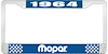 1964 Mopar License Plate Frame - Blue - image 1