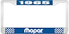 1965 Mopar License Plate Frame - Blue - image 1