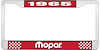 1965 Mopar License Plate Frame - Red - image 1