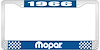 1966 Mopar License Plate Frame - Blue - image 1
