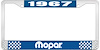 1967 Mopar License Plate Frame - Blue - image 1