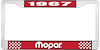 1967 Mopar License Plate Frame - Red - image 1