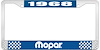 1968 Mopar License Plate Frame - Blue - image 1
