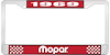1969 Mopar License Plate Frame - Red - image 1