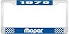 1970 Mopar License Plate Frame - Blue - image 1