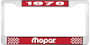 1970 Mopar License Plate Frame - Red - image 1