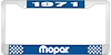 1971 Mopar License Plate Frame - Blue - image 1