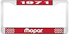 1971 Mopar License Plate Frame - Red - image 1