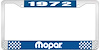 1972 Mopar License Plate Frame - Blue - image 1