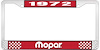 1972 Mopar License Plate Frame - Red - image 1