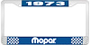 1973 Mopar License Plate Frame - Blue - image 1
