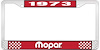1973 Mopar License Plate Frame - Red - image 1