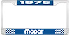 1975 Mopar License Plate Frame - Blue - image 1