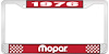 1976 Mopar License Plate Frame - Red - image 1