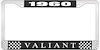 1960 Valiant License Plate Frame - Black - image 1