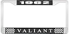 1962 Valiant License Plate Frame - Black - image 1