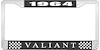 1964 Valiant License Plate Frame - Black - image 1