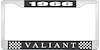 1966 Valiant License Plate Frame - Black - image 1