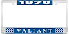 1970 Valiant License Plate Frame - Blue - image 1