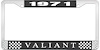 1971 Valiant License Plate Frame - Black - image 1