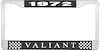 1972 Valiant License Plate Frame - Black - image 1