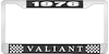 1976 Valiant License Plate Frame - Black - image 1