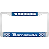 1966 Barracuda License Plate Frame - Blue - image 1