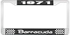 1971 Barracuda License Plate Frame - Black - image 1