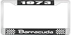 1973 Barracuda License Plate Frame - Black - image 1