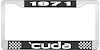 1971 Cuda License Plate Frame - Black - image 1