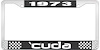 1973 Cuda License Plate Frame - Black - image 1