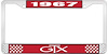 1967 GTX License Plate Frame - Red - image 1