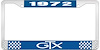 1972 GTX License Plate Frame - Blue - image 1