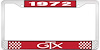 1972 GTX License Plate Frame - Red - image 1