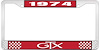 1974 GTX License Plate Frame - Red - image 1