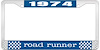 1974 Road Runner License Plate Frame - Blue - image 1