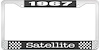 1967 Satellite License Plate Frame - Black - image 1