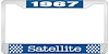 1967 Satellite License Plate Frame - Blue - image 1