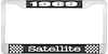 1969 Satellite License Plate Frame - Black - image 1