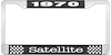1970 Satellite License Plate Frame - Black - image 1