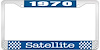1970 Satellite License Plate Frame - Blue - image 1