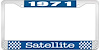 1971 Satellite License Plate Frame - Blue - image 1