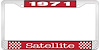 1971 Satellite License Plate Frame - Red - image 1