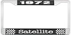 1972 Satellite License Plate Frame - Black - image 1