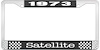 1973 Satellite License Plate Frame - Black - image 1