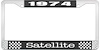 1974 Satellite License Plate Frame - Black - image 1