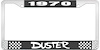 1970 Duster License Plate Frame - Black - image 1