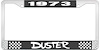 1973 Duster License Plate Frame - Black - image 1